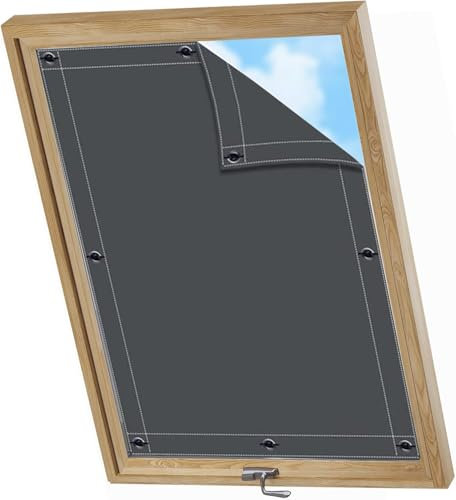 AIYOUVM Sonnenschutz dachfenster roto Einfache Montage schnell und einfach, Sonnenschutz Fenster Saugnapf Verdunklungsstoff für Windows Velux Roto Solarschutz Wärmereduzierung 76x135cm