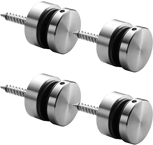 SOTOOLS 4 x Glashalter, Ø 20 mm, Edelstahl, Wandmontage