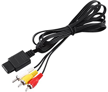 Composite-RCA-Kabel für Nintendo 64 und GameCube – Hochwertiges A/V-Kabel