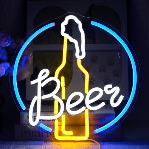 Bier Neon Licht LED Bier Neon Schilder Zeichen Neon Signs USB Neonschild Zeichen für Cheers Neon Bar Zeichen für Hotel Café Pub