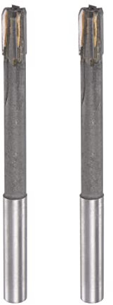 sourcing map 2 Stück Hartmetall Reibahle 8 mm, 4 Schneidig, H8/H7 Genauigkeit, Sandstrahlbeschichtung Maschinenreibahle für Metall Holz Gerade Nut Hochgeschwindigkeitsstahl Werkzeug