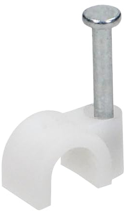 Miratic Kabelhalter wand - Hochwertige Kabel Befestigung Wand Ideal als Kabel Halter und Cable Clips für Organisierte und Saubere Kabelverwaltung Set mit 100 Stück (Ø 10 mm)