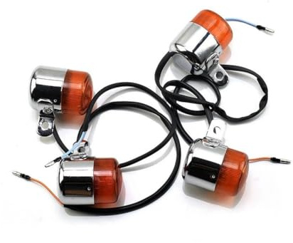 Ljus blinkande indikatorer 4st Motorcykel Blinkers 6V Amber Blinker Indikator Motorcykel Tillbehör För Z50 MONKEY CHALY DAX CF50 CT70 ST50