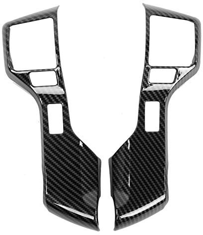 Adesivo per volante Decorazione volante Coprivolante Rivestimento pannello volante Copri pulsanti volante Stile fibra di carbonio Rivestimento interno per auto 2016‑2020