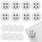 COZHYESS 8 Pcs Universal Pulley Castors, Appliance Slider, Self Adhesive Mini Caster Wheels, 360 Degree Swivel Wheels for Kitchen Appliance, Small Furniture, Trash Can, Storage Box, Coffee Maker