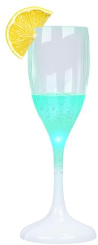 Flûtes à champagne lumineuses de 120 ml, flûtes à champagne élégantes, activées par liquide, pour mariage et Noël