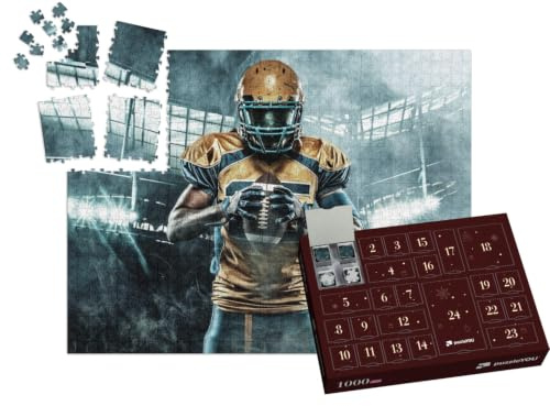 puzzleYOU: Puzzle-Adventskalender | „American-Football-Spieler“ – aus der Puzzle-Kollektion Sport, Menschen
