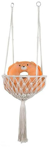 Hamac suspendu en macramé pour chat – Hamac bohème | Panier pour chat | Lit hamac en macramé pour chat | Lit balançoire pour chat pour dormir | Panier tissé à la main pour chats, petits chiens, chiens
