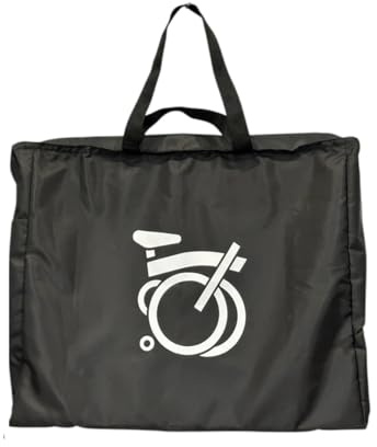 London Craftwork Reise-Transport-Aufbewahrungstasche für Brompton, Schwarz , 66 x 54 x 22 cm, Reisetasche