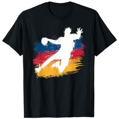 Handball Deutschland Trikot Handballspieler Handballspiel T-Shirt