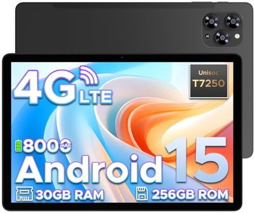 DOOGEE Tab G6 Android 16 Tablet with Sim Card Slot,11 Inch Tablet & Gemini AI, 30GB+256GB/2TB TF& T7250 Octa Core Android Tablets, 8000mAh, 90Hz IPS HD & Ultra-Thin, 2 Speakers|Widevine L1|Face ID|GPS