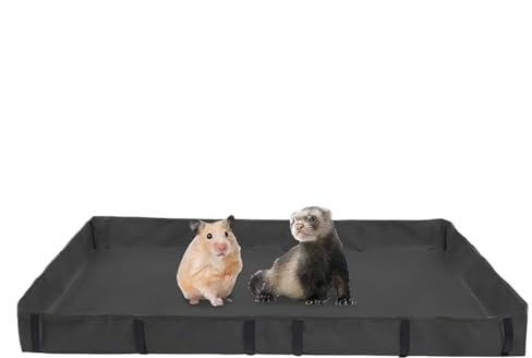 Teksome Hasenkäfig-Matte, wasserdicht, rutschfest, Frettchen-Käfig, Zubehör für Eichhörnchen, Kleintiere, Hamster, Chinchilla, Igel