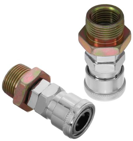 Zerodeko 2pcs Gas Tank Connector Fitting for Truck Air Tank Fuel Transfer Adapter Quick Release Coupling Fuel Line Quick Connect for Hose
