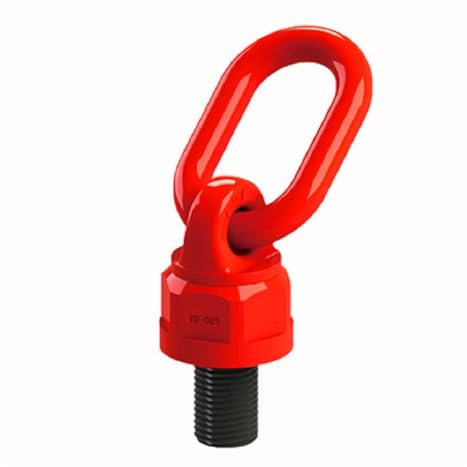 Flaschenzug-Heben, 0,3T-2,6T Universal-Drehschraube G80 mit Punktmatrizen-Ringbolzenschraube, 42CrMo-Schnalle, metrisches 360-Grad-Drehgelenk(M14X31.8MM 1.12-2T)
