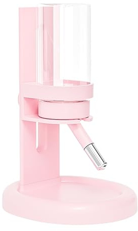 Bebedero para Hámster - Accesorio De Alimentación para Animales Pequeños De 120 Cl - Dispensador Automático de Agua con Base para Hámsters Enanos | para Jerbiles Ratones Degús Ardillas Chinchillas