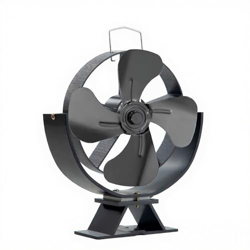 dwxnauixl Ventilatore per stufe a legna, ventilatore per caminetti, regolabile. Facile da usare, per stufe a legna e caminetti, XZ1320 4-Foglie