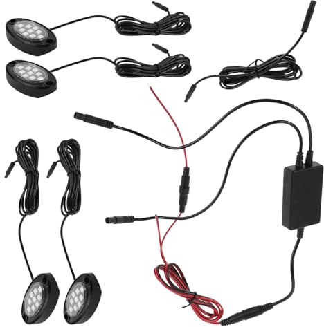SHERCHPRY Kit D'éclairage de Voiture LED Ip68 Étanche, Installation Facile et Longue Durée, Lumière Auxiliaire pour ATV et Remorque en Conduite Continue