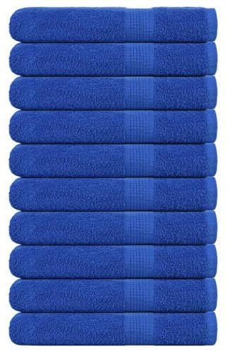 Genérico Toallas de Sauna FROGN 10 uds Azul 80x200 cm 360 g/m²,Casa y jardín,Ropa de casa,Toallas-136721