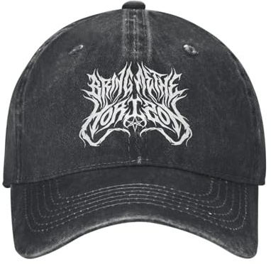 CTBYUTFZR BMTH Horizons Weißes Logo Rockmusik Band Album Merch Baseballkappen Männer Frauen Modemützen Verstellbare Trucker-Hut