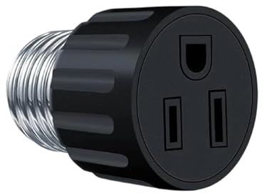 Uttagsadapter för lamphållare - strömadapter för glödlampa | snabbkoppling omvandlare för veranda kamera sovrum barnrum vardagsrum kök och