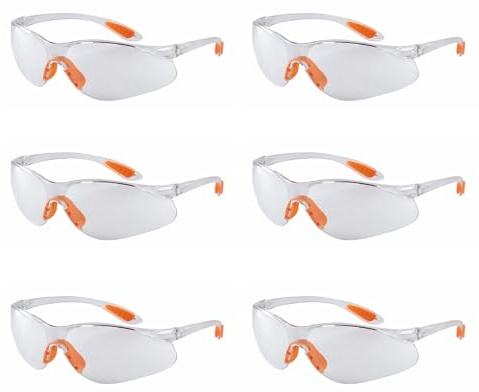 ErShiPing Eye Protection Glassess, Clear Safety Goggles, Anti Fog Anti Scratch Protective Goggles for Construction Laboratory Welding Spectacles