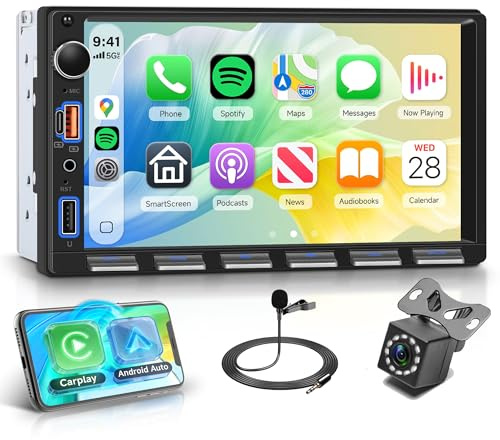 Rimoody 2 Din Wireless Carplay Android Auto Double Din Car Stereo