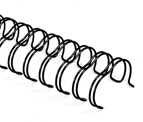 RAYSON Wire Binding Spines, 34-Loop, 90 Sheets, 3:1 Pitch, A4, 14.3 mm, Pack of 100