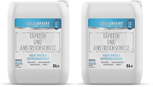 COLOURFAIRY Elefantenhaut Tapetenschutz Anstrichschutz 10l Reichweite 120 m²