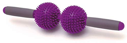 SISSEL Spiky Twin Roller, Reflexzonen Massagegerät für Wirbelsäule und Cellulitebehandlung, Lilac