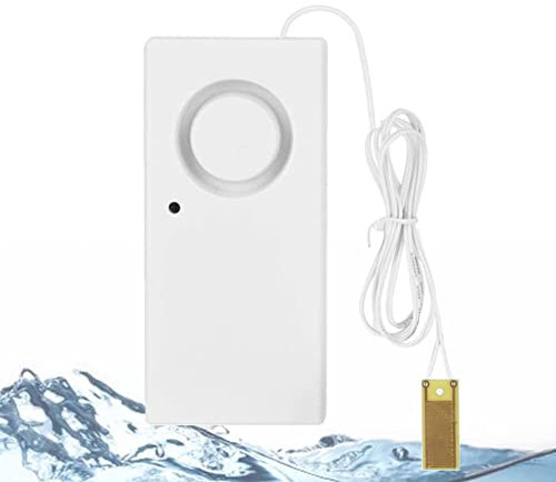 Dioche Water Leak Detector, 120dB Alarm with Water Overflow, for Kitchens, Basements, Floors