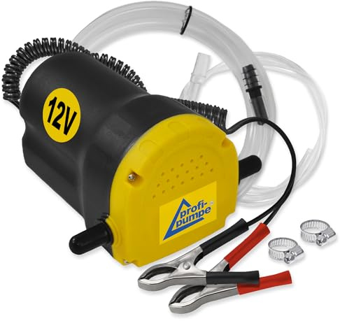12V DIESELPUMPE BIODIESEL HEIZÖLPUMPE ÖLPUMPE ÖLABSAUGPUMPE ABSAUGPUMPE DIESELPUMPE 12V, Tülle und Schelle, ELEKTRISCHE DIESELPUMPE mit Schlauch KRAFTSTOFFPUMPE für DIESEL und HEIZÖL