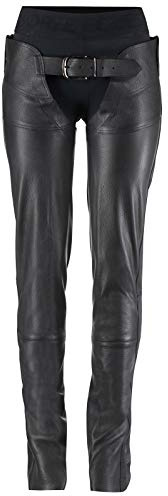 HORZE Blake Vollchaps aus Leder, Schwarz, L
