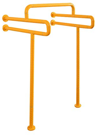 JTKDL Barre D'appui en Acier INOX, Urinoirs De Salle De Bains Mains Courantes en Acier Inoxydable Sécurité Handicapés Toilettes Publiques Toilettes Urinoirs,White