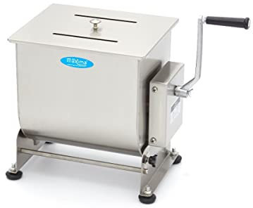 Maxima Mélangeur à Viande 20L - 16Kg Viande - Bol Inclinable - Manuel