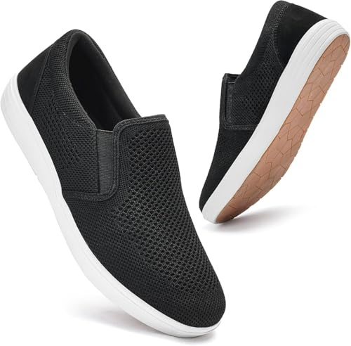 Puxowe Zapatillas de Deporte para Hombre Deslizamiento en Zapatillas de Ocio Ligeras Atmungsaktiv Netz Manos Libres Zapatillas Planas
