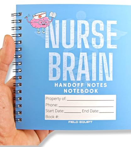 Field Equipt Nurse Essentials Report Notebook for Work & Nursing School Clinical, Notepad Replaces Foldable Nursing Clipboard, RN Student Accessories & Gifts, Pack of 2