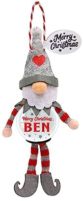Personalisierte Schneekugel Baumschmuck (Ben)