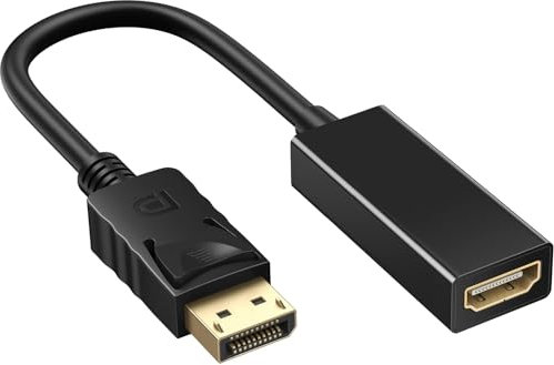 DisplayPort to HDMI Adapter, 4K 60Hz DP to HDMI Converter, Audio & Video Streaming