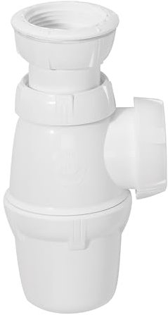 Wirquin 30724011 Siphon de lavabo réglable en hauteur Ø40, blanc