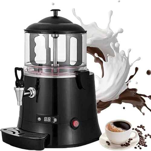 ELIKBH Máquina de Chocolate Caliente, dispensador de Chocolate Caliente de 220 V, máquina de Chocolate Caliente Comercial, para Calentar Chocolate, café, Leche, té, Jugo y té