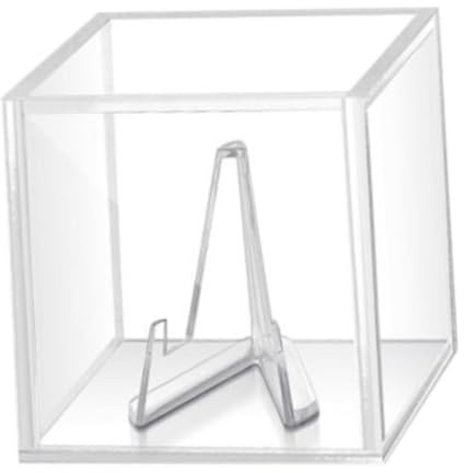 CoudarTitie Estuche de Plectros para Guitarra con Soporte Transparente, Caja de Presentación, Base Clara
