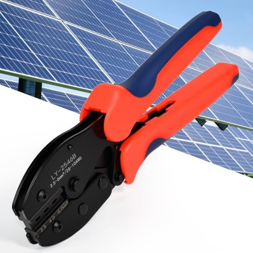 Zuxbolf Crimpzange Crimper Crimpwerkzeug Krimpzange Kabelschuhzange | Presszange Selbsteinstellende Crimpzange für Schrumpfverbinder Aderendhülsenzange Crimping Tool Crimp Zange 2,5/4,0/6,0 mm²