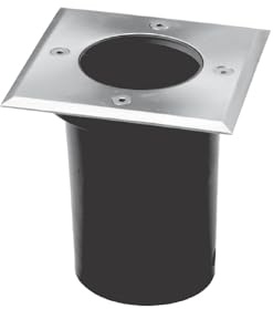 G&L LED Bodenstrahler Flach, für GU10 Max. 5W LED (Leuchtmittel Nicht Enthalten), IP65, 230V AC, Bodeneinbaustrahler Bodenleuchte Quadrat für Außen Garten Rasen Auffahrt Gehweg Patio