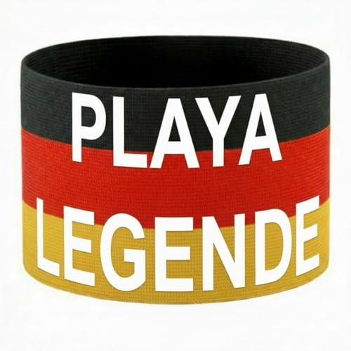 Jasio - Armbinde PLAYA LEGENDE | 26 x 9 cm (Größe: L) | Bier Kapitän Armbinde | DAS ORIGINAL