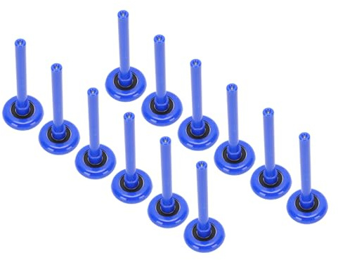Demeras Rouleaux de Porte de Garage en Nylon Silencieux, 2 Pouces avec Tige de 4 Pouces pour un Fonctionnement Fluide, 12 Pièces