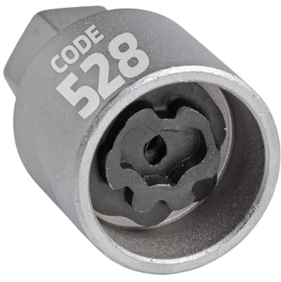 SW-Stahl 02383L-8 Felgenschloss VW Adapter 528 - Radsicherung Schlüssel | Ersatz Felgensicherungsschlüssel für VW ab 2012 - Aus Chrom-Vanadium-Stahl - Zum Lösen und Demontieren von Felgenschlössern