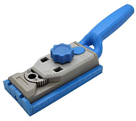 Gasea Pocket Hole Jig, Drill Guide Positioner for Woodworking, Doweling, Joinery & DIY Projects, Heavy Duty Pocket Hole Tool Set for Accurate Wood Drilling