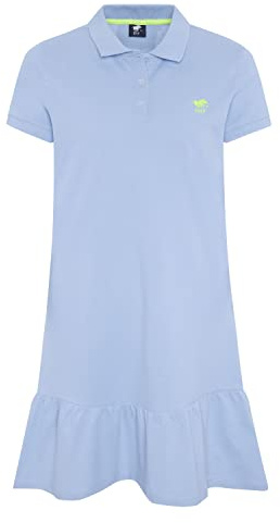 Polo Sylt Vestido Polo de piqué de algodón con Volante en el bajo para Mujer Brunnera Bl XL
