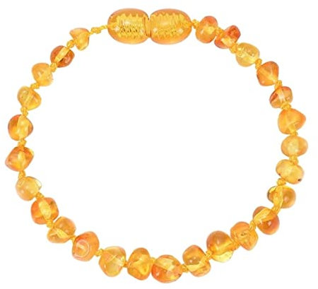 Whoiy Perlenarmband Damen Gold, Perlen Armbänder Bernstein Unregelmäßiges Perlenarmband Perlenarmband 13cm