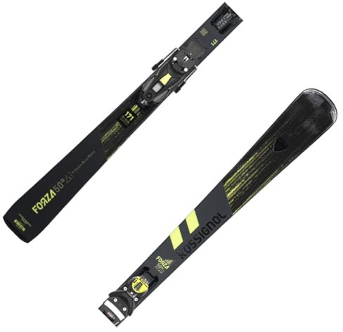 Rossignol Damen Herren Carving Ski Forza 50 V-CAM Konect+NX12 23/24 Black-Blue-Yellow 164